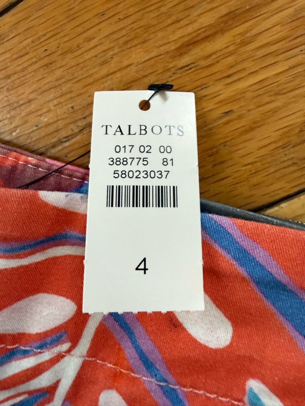 Talbots Vibrant Floral Botanical Cotton Blend Chino Shorts Women’s Size 4 NWT - Picture 5 of 15